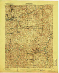 Punxsutawney Pennsylvania Historical topographic map, 1:62500 scale, 15 X 15 Minute, Year 1906