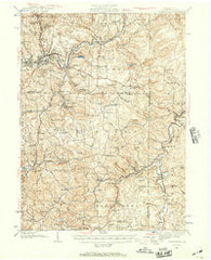 Punxsutawney Pennsylvania Historical topographic map, 1:62500 scale, 15 X 15 Minute, Year 1939