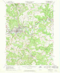 Punxsutawney Pennsylvania Historical topographic map, 1:24000 scale, 7.5 X 7.5 Minute, Year 1968