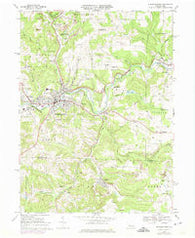 Punxsutawney Pennsylvania Historical topographic map, 1:24000 scale, 7.5 X 7.5 Minute, Year 1968