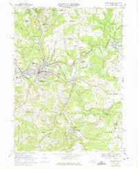 Punxsutawney Pennsylvania Historical topographic map, 1:24000 scale, 7.5 X 7.5 Minute, Year 1968