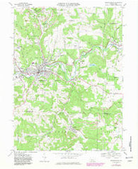 Punxsutawney Pennsylvania Historical topographic map, 1:24000 scale, 7.5 X 7.5 Minute, Year 1968
