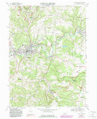 Punxsutawney Pennsylvania Historical topographic map, 1:24000 scale, 7.5 X 7.5 Minute, Year 1968