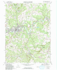 Punxsutawney Pennsylvania Historical topographic map, 1:24000 scale, 7.5 X 7.5 Minute, Year 1968