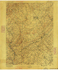 Quakertown Pennsylvania Historical topographic map, 1:62500 scale, 15 X 15 Minute, Year 1890