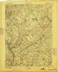 Quakertown Pennsylvania Historical topographic map, 1:62500 scale, 15 X 15 Minute, Year 1894