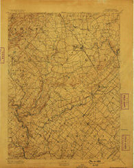 Quakertown Pennsylvania Historical topographic map, 1:62500 scale, 15 X 15 Minute, Year 1894
