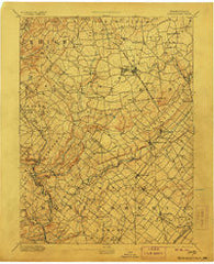 Quakertown Pennsylvania Historical topographic map, 1:62500 scale, 15 X 15 Minute, Year 1894