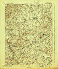 Quakertown Pennsylvania Historical topographic map, 1:62500 scale, 15 X 15 Minute, Year 1894