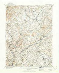 Quakertown Pennsylvania Historical topographic map, 1:62500 scale, 15 X 15 Minute, Year 1888