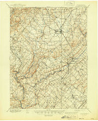 Quakertown Pennsylvania Historical topographic map, 1:62500 scale, 15 X 15 Minute, Year 1894