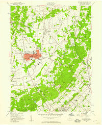 Quakertown Pennsylvania Historical topographic map, 1:24000 scale, 7.5 X 7.5 Minute, Year 1957