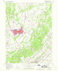 Quakertown Pennsylvania Historical topographic map, 1:24000 scale, 7.5 X 7.5 Minute, Year 1957