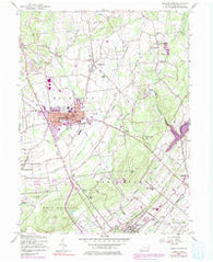 Quakertown Pennsylvania Historical topographic map, 1:24000 scale, 7.5 X 7.5 Minute, Year 1957