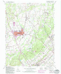 Quakertown Pennsylvania Historical topographic map, 1:24000 scale, 7.5 X 7.5 Minute, Year 1957