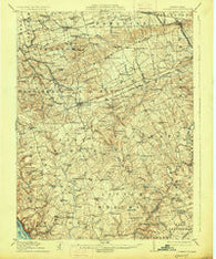 Quarryville Pennsylvania Historical topographic map, 1:62500 scale, 15 X 15 Minute, Year 1912