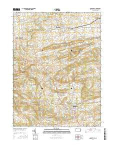 Quarryville Pennsylvania Current topographic map, 1:24000 scale, 7.5 X 7.5 Minute, Year 2016