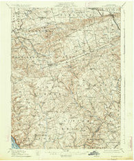 Quarryville Pennsylvania Historical topographic map, 1:62500 scale, 15 X 15 Minute, Year 1912