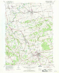 Quarryville Pennsylvania Historical topographic map, 1:24000 scale, 7.5 X 7.5 Minute, Year 1955