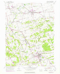Quarryville Pennsylvania Historical topographic map, 1:24000 scale, 7.5 X 7.5 Minute, Year 1955