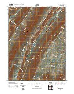 Rainsburg Pennsylvania Historical topographic map, 1:24000 scale, 7.5 X 7.5 Minute, Year 2010