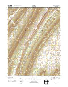 Rainsburg Pennsylvania Historical topographic map, 1:24000 scale, 7.5 X 7.5 Minute, Year 2013