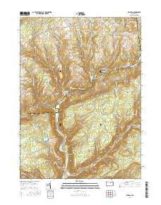 Ralston Pennsylvania Current topographic map, 1:24000 scale, 7.5 X 7.5 Minute, Year 2016