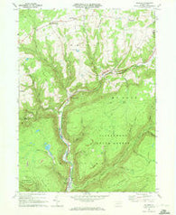 Ralston Pennsylvania Historical topographic map, 1:24000 scale, 7.5 X 7.5 Minute, Year 1969