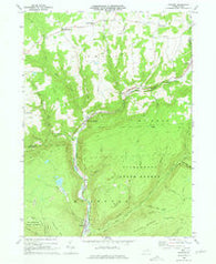 Ralston Pennsylvania Historical topographic map, 1:24000 scale, 7.5 X 7.5 Minute, Year 1969