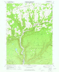 Ralston Pennsylvania Historical topographic map, 1:24000 scale, 7.5 X 7.5 Minute, Year 1969