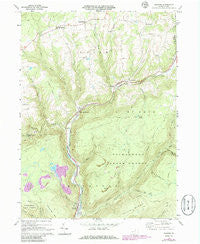 Ralston Pennsylvania Historical topographic map, 1:24000 scale, 7.5 X 7.5 Minute, Year 1969