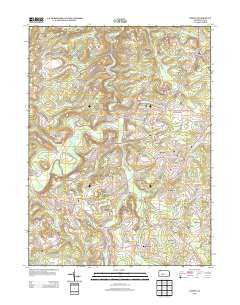 Ramey Pennsylvania Historical topographic map, 1:24000 scale, 7.5 X 7.5 Minute, Year 2013
