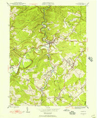 Ramey Pennsylvania Historical topographic map, 1:24000 scale, 7.5 X 7.5 Minute, Year 1945
