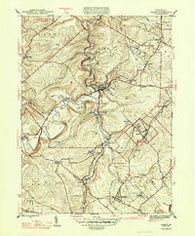 Ramey Pennsylvania Historical topographic map, 1:31680 scale, 7.5 X 7.5 Minute, Year 1947