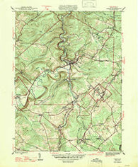 Ramey Pennsylvania Historical topographic map, 1:31680 scale, 7.5 X 7.5 Minute, Year 1947