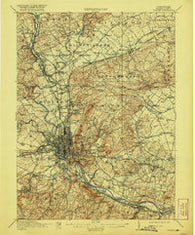 Reading Pennsylvania Historical topographic map, 1:62500 scale, 15 X 15 Minute, Year 1915