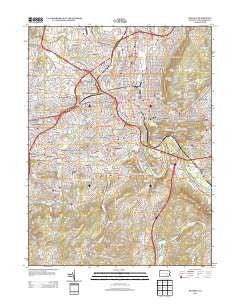 Reading Pennsylvania Historical topographic map, 1:24000 scale, 7.5 X 7.5 Minute, Year 2013