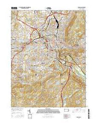 Reading Pennsylvania Current topographic map, 1:24000 scale, 7.5 X 7.5 Minute, Year 2016