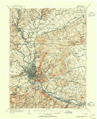 Reading Pennsylvania Historical topographic map, 1:62500 scale, 15 X 15 Minute, Year 1913