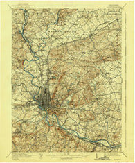 Reading Pennsylvania Historical topographic map, 1:62500 scale, 15 X 15 Minute, Year 1915