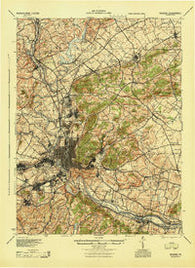 Reading Pennsylvania Historical topographic map, 1:62500 scale, 15 X 15 Minute, Year 1944