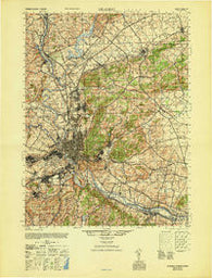 Reading Pennsylvania Historical topographic map, 1:50000 scale, 15 X 15 Minute, Year 1946