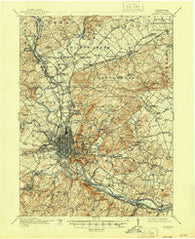 Reading Pennsylvania Historical topographic map, 1:62500 scale, 15 X 15 Minute, Year 1915