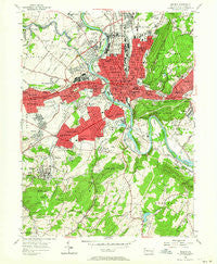 Reading Pennsylvania Historical topographic map, 1:24000 scale, 7.5 X 7.5 Minute, Year 1956