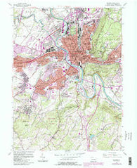Reading Pennsylvania Historical topographic map, 1:24000 scale, 7.5 X 7.5 Minute, Year 1956