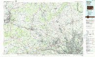Reading Pennsylvania Historical topographic map, 1:100000 scale, 30 X 60 Minute, Year 1984