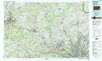Reading Pennsylvania Historical topographic map, 1:100000 scale, 30 X 60 Minute, Year 1984