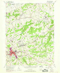 Red Lion Pennsylvania Historical topographic map, 1:24000 scale, 7.5 X 7.5 Minute, Year 1953