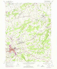 Red Lion Pennsylvania Historical topographic map, 1:24000 scale, 7.5 X 7.5 Minute, Year 1953