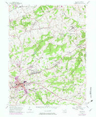 Red Lion Pennsylvania Historical topographic map, 1:24000 scale, 7.5 X 7.5 Minute, Year 1953